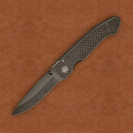 Stone River SRG2CFB Ceramic Folding Knife Black Folder Blade/Carbon Fiber Handle