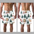 thumbnail image 3 of luoweisi Men's Beach Shorts Quick Dry Swim Trunks with Mesh Lining Merry Chrismas L, 3 of 5