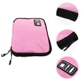 thumbnail image 2 of Waterproof 2 Layer USB Cable Storage Bag Electronic Organizer Digital Gadget Case (Pink), 2 of 5