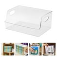 thumbnail image 3 of Clear Book Bin Refrigerator Organizer with Handle for Classroom or Library, 3 of 7