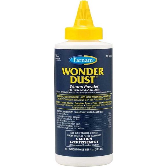 Farnam Wonder Dust Wound Powder - Fast Acting, Healing - 3 Pack, 4-Ounces Each