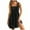Black, variant on Women Summer Casual Dress Sleeveless Tiered Ruffle Fashion Beach 2025 Vacation Outfits Squaer Neck Comfy Short Dress
