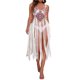 thumbnail image 3 of VISgogo - Bikini para mujer, sin mangas, para playa, con borlas caladas, vestido de verano VISgogo  moda, 3 of 6