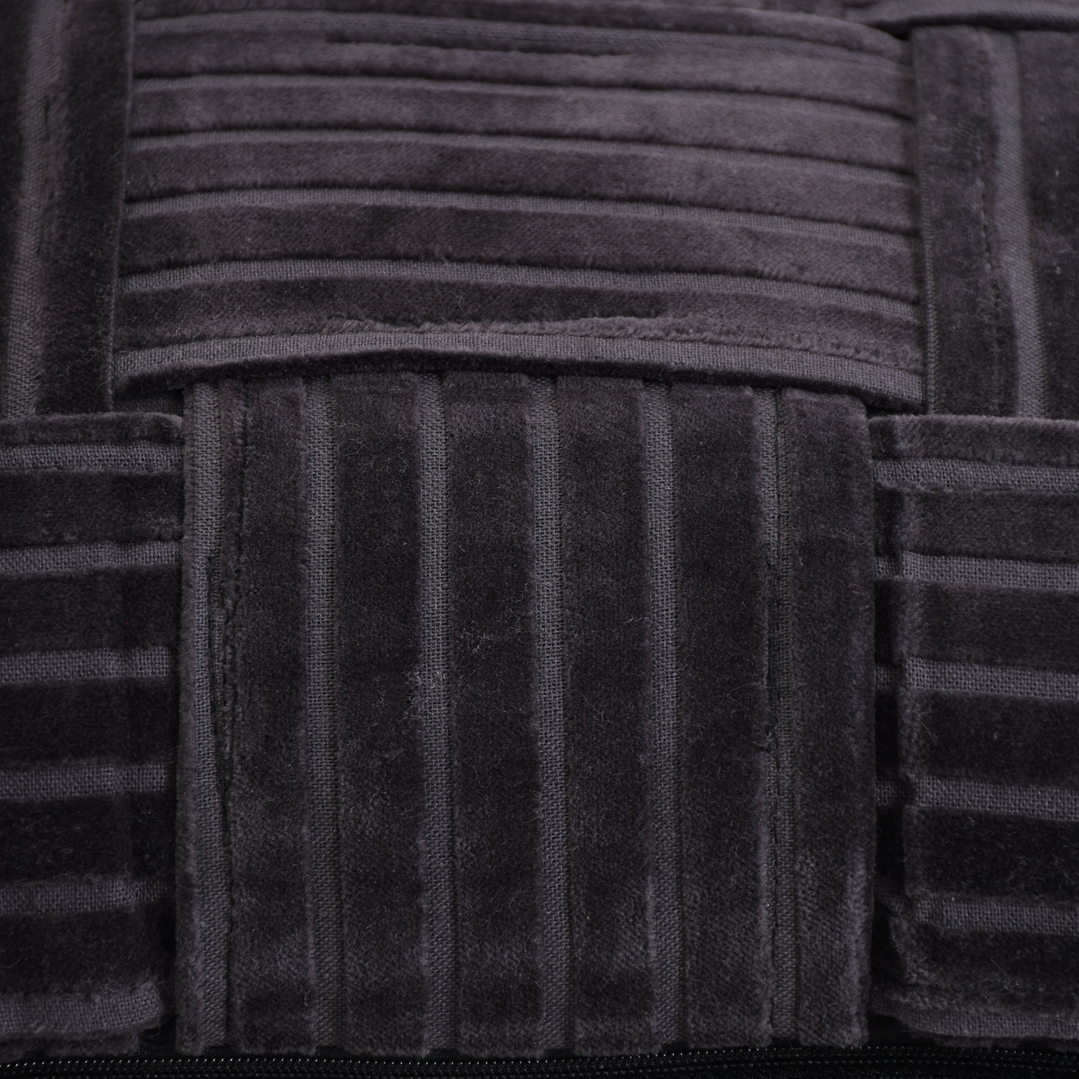 Better Homes & Gardens 14"x24" 2-pack Velvet Woven Throw Pillow Covers, Rich Black