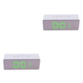 thumbnail image 2 of Scienceny Reloj despertador Digital LED, dispositivo con función de repetición de alarma, 12H, 24H, termómetro interior, relojes electrónicos con USB No.03 2piezas Scienceny CBP032186, 2 of 6