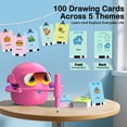 thumbnail image 4 of Robot de dibujo NAUQUOHZ con 100 tarjetas para niños de 3 a 8 años, 4 of 7