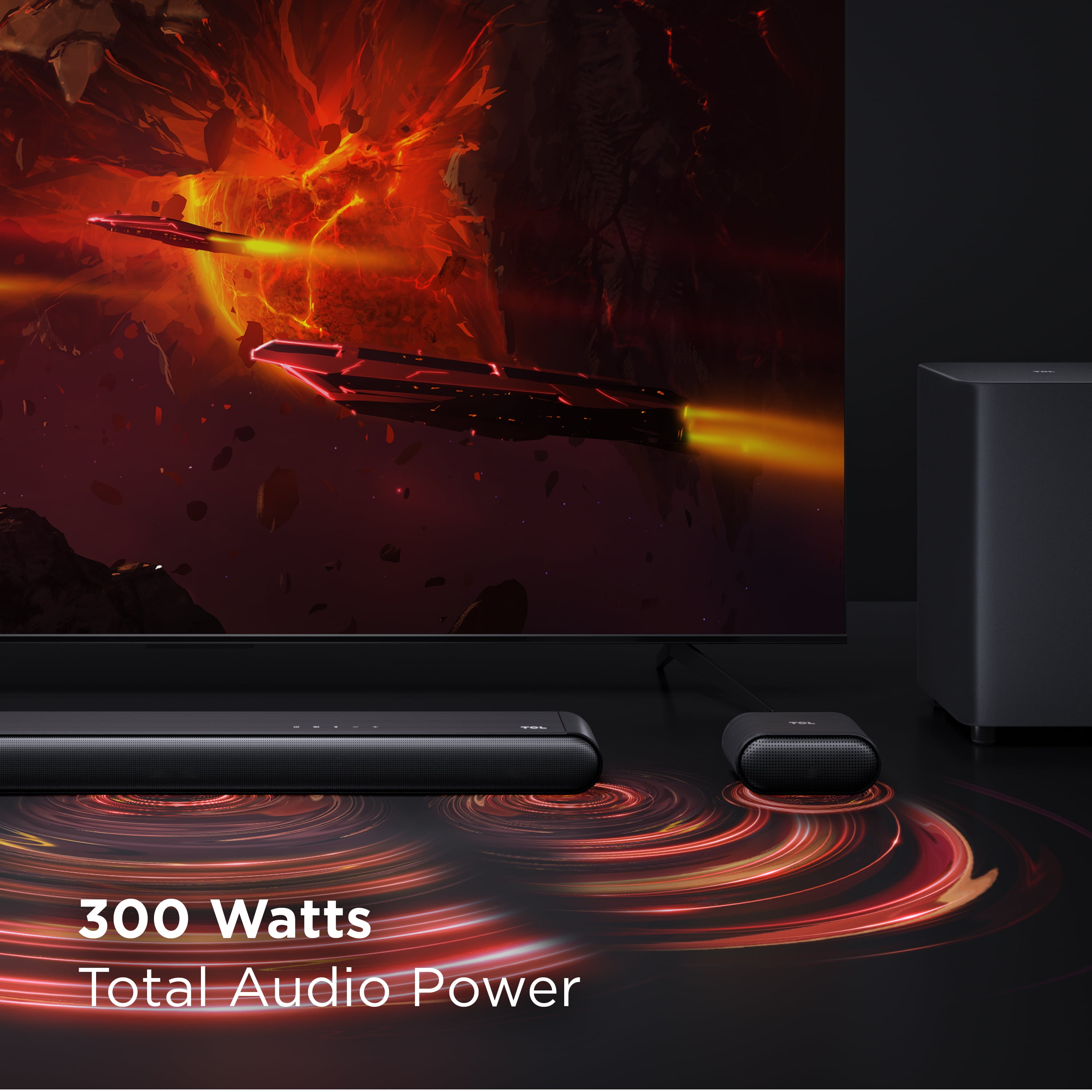 TCL S Class 5.1 Channel Sound Bar with DTS VirtualX, Builtin Center