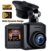 Naipo Dash Cam Front, 1080p Full HD Front Dash Camera, 1.5" LCD Screen, 170° Wide Angle, Emergency and Loop Recording, Parking Monitor, Night Vision,G-sensor, WDR