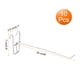 thumbnail image 2 of Uxcell 10 Pcs Ganchos de Pared de Rejilla 8 pulgadas Ganchos de Exhibición para Accesorios de Pared de Rejilla Plata, 2 of 7