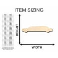 thumbnail image 2 of Unfinished Wood Limo Shape - Craft - up to 46" DIY 12" / 1/2", 2 of 3