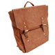 thumbnail image 5 of Mochila de piel sintética resistente al agua, de gran capacidad, antiestrés, suave, para mujer, para viajar, gimnasio, marrón claro, talla única, 5 of 14