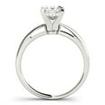 thumbnail image 2 of Lina Jewel 2.13 Ct Princess Cut Diamond Solitaire Engagement Rings for Women's - Simple with Accent Ring - Lab-Created Simulated Diamond Wedding Rings - 14K White Gold Plated Rings for Women’s Gifts, 2 of 5