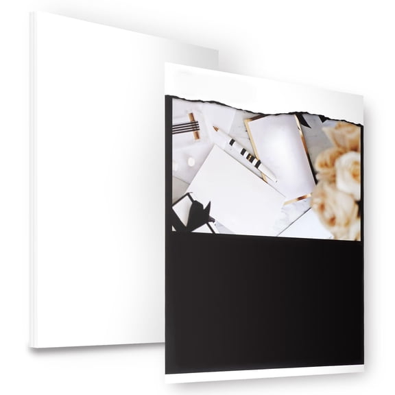 30 Sheets 8.5 x 11 White Cardstock Paper 80lb 216 GSM, Heavyweight Thick Printable Cover Stock for Invitations Menus DIY Cards Scrapbooking Crafts Decorations, White