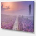 thumbnail image 2 of Path through Blooming Field - Large Seascape Art Canvas Print, 2 of 3