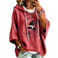 thumbnail image 4 of Halloween Hoodies for Women Drawstring 3/4 Sleeve Trendy Print Hoodie Fall Clothes Crewneck Sweatshirts Loose Fit Trendy Tops Winter Clothing Daily Travel Outfits, 4 of 5