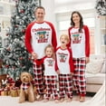 thumbnail image 3 of PatPat Mens Pajama Pants Sleep Set Christmas Family Matching Pjs Red Plaid Pant Long Sleeves Santa and Snowman Tops Sleepwear with Socks, 2-Piece, Size XL, 3 of 13