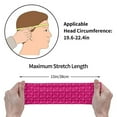 thumbnail image 4 of Rateoe Breast Cancer Awareness6 Pattern Sports Headbands ,Moisture Wicking Workout Headband, Sweatband Headbands for Running,Cycling,Yoga,Hairband for Women and Men, 4 of 9