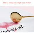 thumbnail image 2 of Wweixi Cartoon Adorable Restaurant Tableware Portable Reusable Washable Stainless Steel Dinnerware Cake Dessert Flatware Candy Spoon Brown, 2 of 6