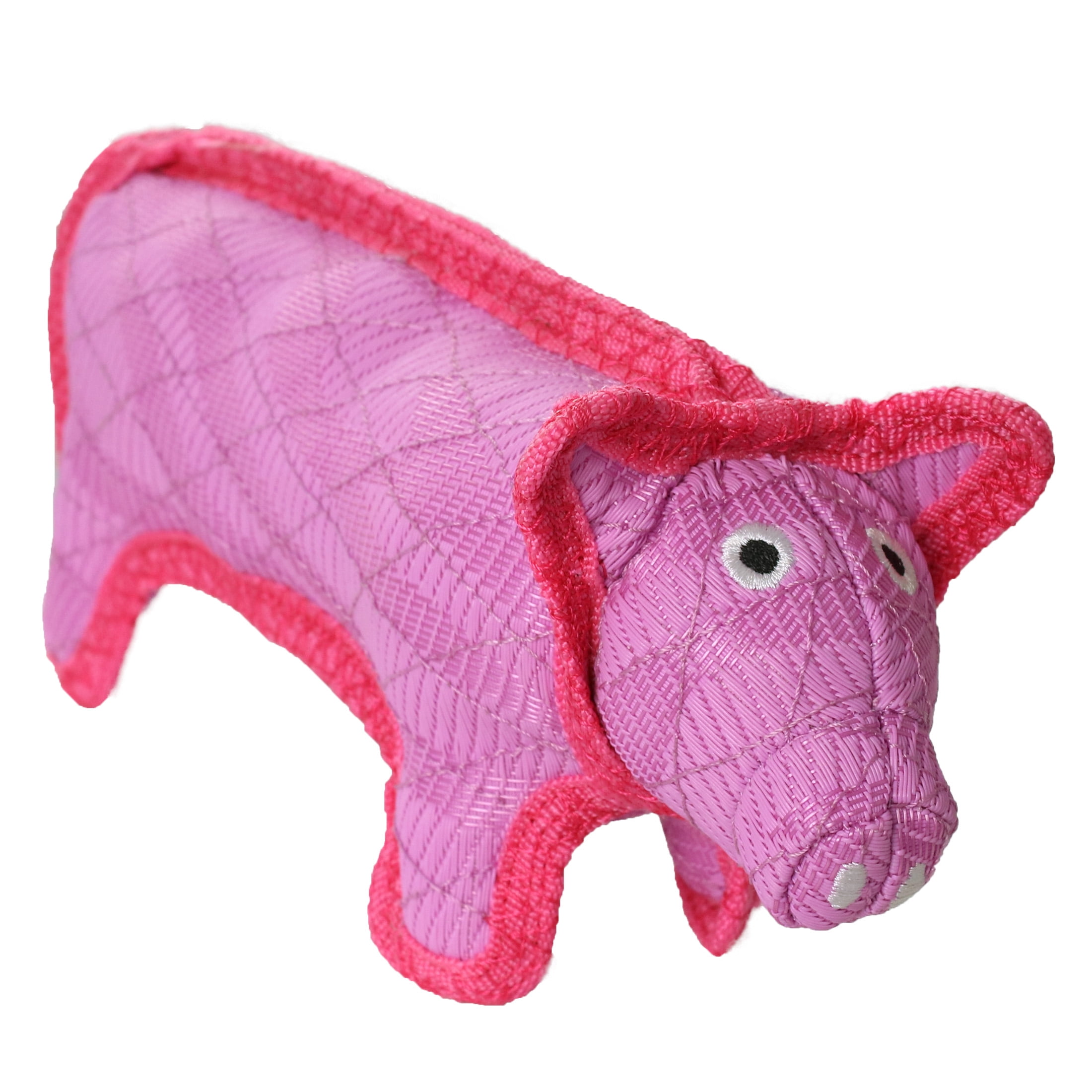 DuraForce Pig Pink Durable Woven Mesh Fiber Squeaky Dog Toy