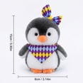thumbnail image 3 of Cute Penguin Plush Toy, Backpack Charm & Desk Companion, Random Style Adorable Stuffed Animal Hanging Ornament, 3 of 6