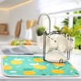 thumbnail image 5 of Kitchen Drying Mat Kitchen Drying Pad 18x24In Drying Dish Mat Dish Drying Mats Kitchen Countertop Multi-Function Drain Drying Mat Pineapple Pattern Cartoon, 5 of 8