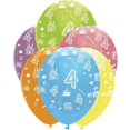 thumbnail image 1 of Creative Party Latex 4th Birthday Balloons (Pack of 6), 1 of 1