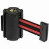 Lavi Industries 50-41300WB-BR Wall Mount 13 ft. Retractable Belt Barrier, Black with Red Stripe