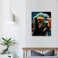 thumbnail image 3 of COMIO Starry Night Reproduction Prints Wall Art For Modern Living Room Kids Nursery Bedroom Funny Dog Lover Art Gift, 3 of 4