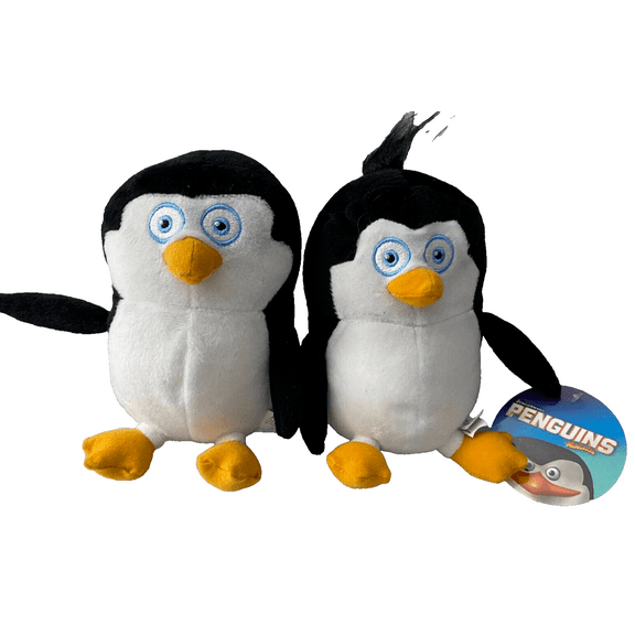 Set of 2 Penguins of Madagascar Plush Toys 7 inch