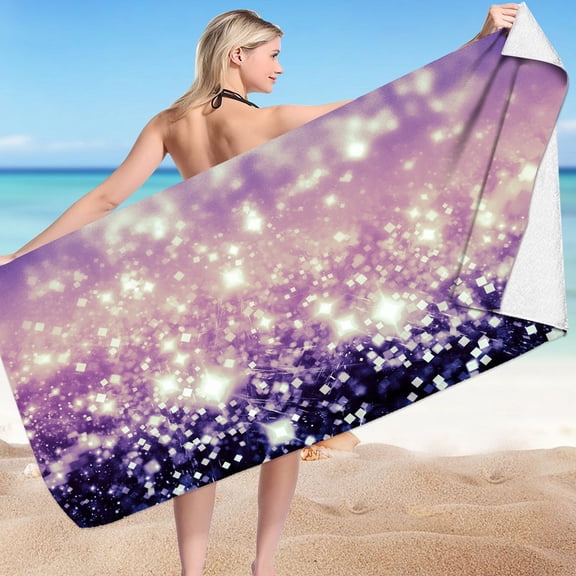 Extra Large Turkish Style Beach Towel Soft and Absorbent Quick Dry Bath Towel for Vacation Swimming Pool Exercise Lightweight Travel Towel Easy to Pack Sand Resistant with Fringe Decoration
