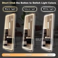 thumbnail image 4 of Venta al por mayor Luz Led Tamaño completo Cuerpo Espejo Con Luz Contemporáneo Maquillaje grande Espejo alto Vintage Stand Up Floor Mirror, 4 of 4