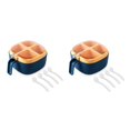 thumbnail image 4 of sweethay Caja de condimentos Tarro portátil de plástico con cucharas Pimienta Sal Especias Azúcar Olla Condimento Contenedor de Type2 NO2, 4 of 6