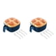thumbnail image 4 of Kearding Caja de condimentos 4 Rejillas Tarro portátil con cucharas Especias Azúcar Olla Almacenamiento Compartimiento independiente Type2 NO2, 4 of 6