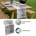 thumbnail image 5 of Purple Spring Floral Table Runner - 70 Inch Long, Kitchen Dining Table Runner Dresser Scarves, Weeping Watercolor Botanical Butterfly Farmhouse Decor for Coffee Tables Wedding Party Banquet, 5 of 8
