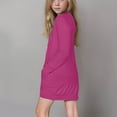 thumbnail image 4 of Coerni Girl's Casual Cardigan Lightweight Solid Fashion Open Front Tops Loose Fit Long Sleeve Shrugs Teen Oversized Sweaters, 4 of 6