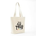 thumbnail image 7 of CafePress - I'm An Ally Gay Pride Tote Bag - Unisex Canvas Tote Bag, Beige, 1-Piece, 7 of 7
