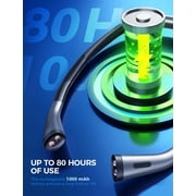 Victsing Neck Reading Light Rechargeable, 6 Brightness Levels & 3 Colors Amber Book Light for Reading in Bed, 80H Reading, Bendable Long Arms