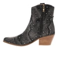 thumbnail image 3 of Corkys Womens Front Row Pointed Toe Zippered Cowboy  Ankle Boots, 3 of 5
