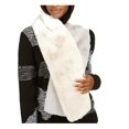 thumbnail image 2 of INC International Concepts Women's Colorblocked Faux-Fur Muffler Scarf White $69, 2 of 3