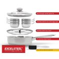 thumbnail image 3 of Excelsteel 18/10 Escalfador de huevos antiadherente acero inoxidable, 6 unidades, 3 of 5
