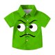 thumbnail image 3 of Blusa y camisa de manga corta con cuello vuelto para niños y niñas, moda, estampado bonito con bolsillo, camisa informal de manga corta para niño., 3 of 8