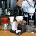 thumbnail image 2 of Coffee Seasoning Storage Wear-resistant Cup Organizer Daily Use Dispenser Holder Wood, 2 of 6