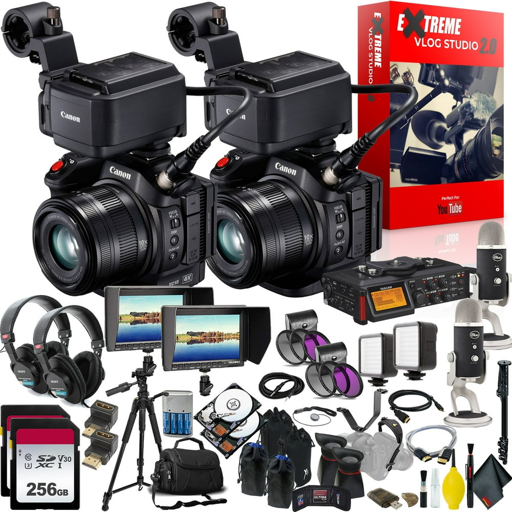 Canon XC15 4K Professional Camcorder Extreme Vlogging Studio 2.0 ...