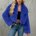 thumbnail image 7 of Women's Faux Fur Coat Long Sleeve Lapel Shaggy Winter Jacket Luxury Warm Furry Open Front Outerwear, 7 of 7
