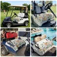 thumbnail image 6 of Golf Cart Seat Covers for 2 Seater,Botanical Flowers Microfiber Cart Seat Towel Blanket,Country Watercolor Floral Plants Absorbent Breathable Non Slip Bench Seats Protector for Golf Course 51"x31", 6 of 9