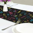 thumbnail image 4 of Yayeee Table Runner 70 inches Long Home Kitchen Dinning Party Decoration, Black Neon Lightning, 4 of 7