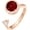 Rose Gold-01-Jan, variant on Fidget Ring Birthstone Rings for Women Thumb Rings Fidget Ring Women Rose Gold Ring Spinner Ring Anxiety Ring for Women Cubic Zirconia Ring