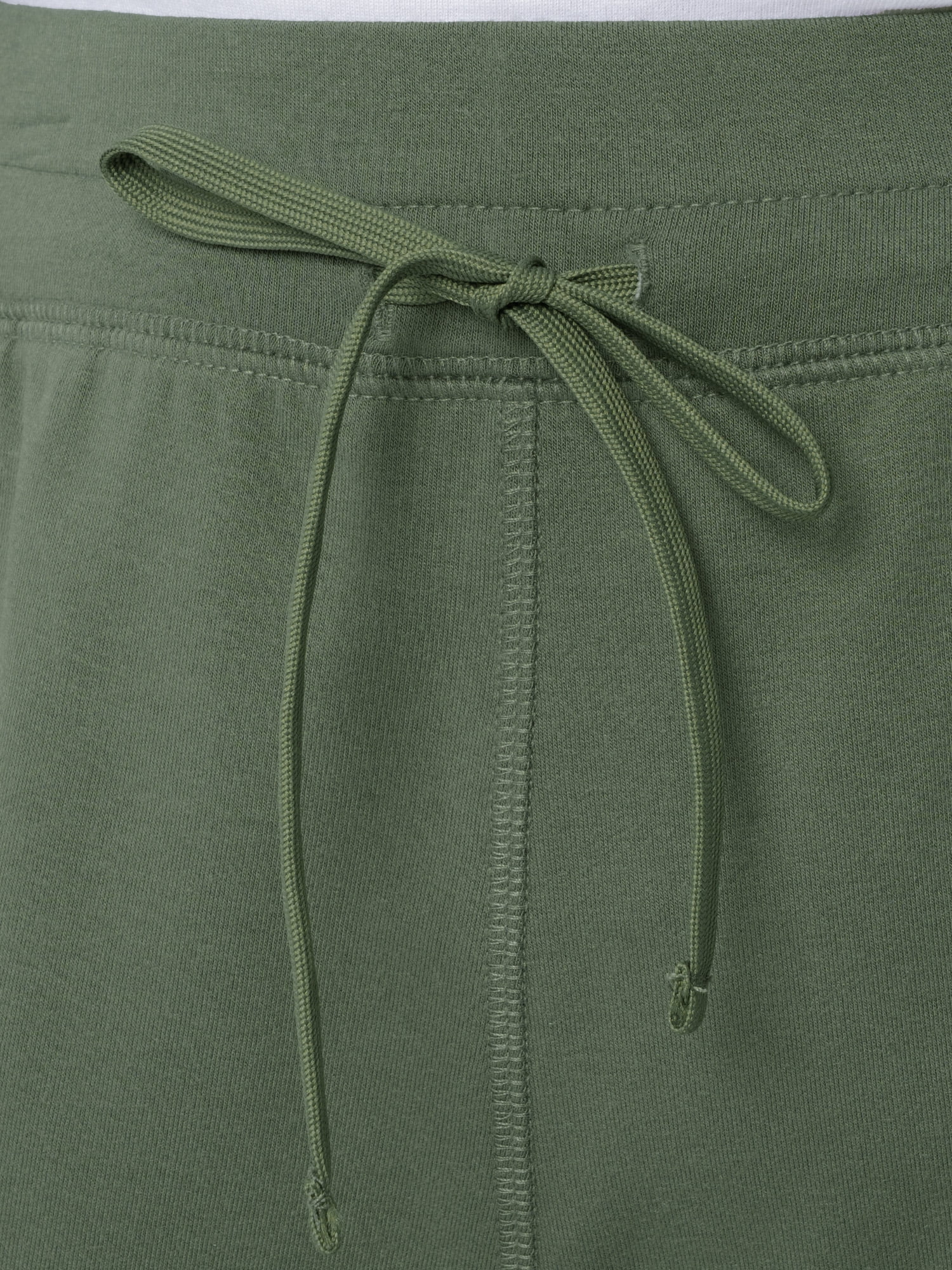 Athletic Works Women's Plus Size 9" French Terry Drawstring Lounge Shorts, Size 1X-5X