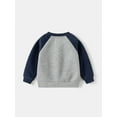 thumbnail image 3 of Suealasg Toddler Baby Boy Fall Outfit Letter Print Long Sleeve Sweatshirt and Elastic Pants, 3 of 6