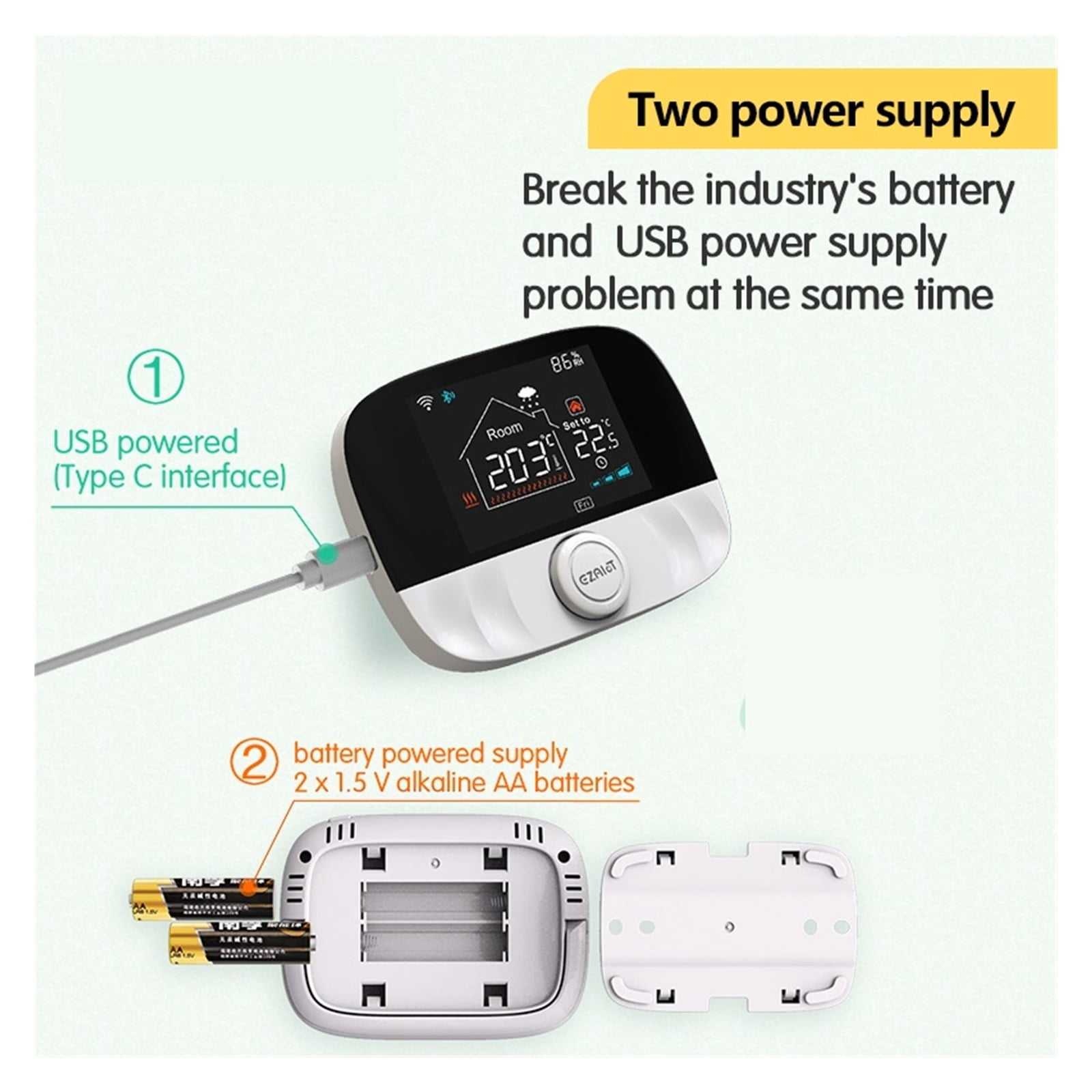 Smart Tuya Thermostat, Wireless Temperature Controller For Gas Boiler Water Heating,LCD Smart Home Thermoregulator ,Temperature calibrating